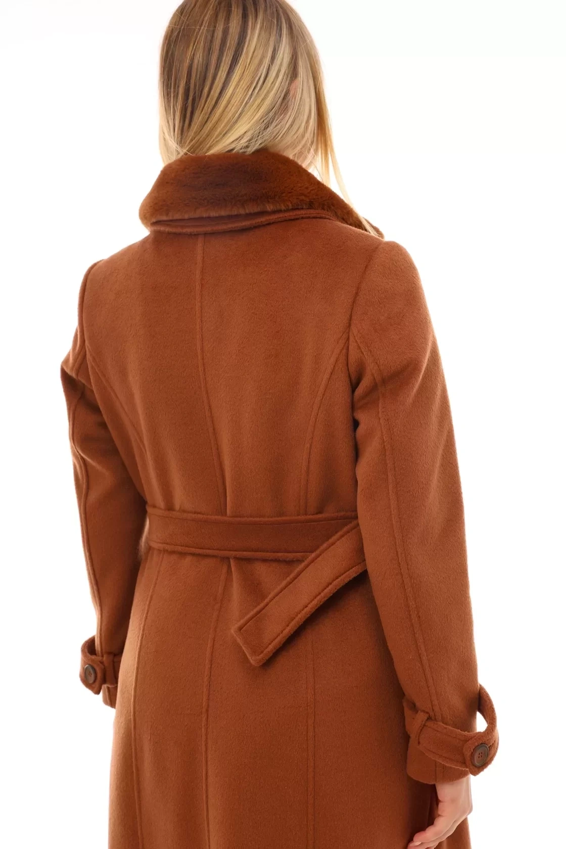 KÜRKLÜ KAŞE KABAN - Kiremit