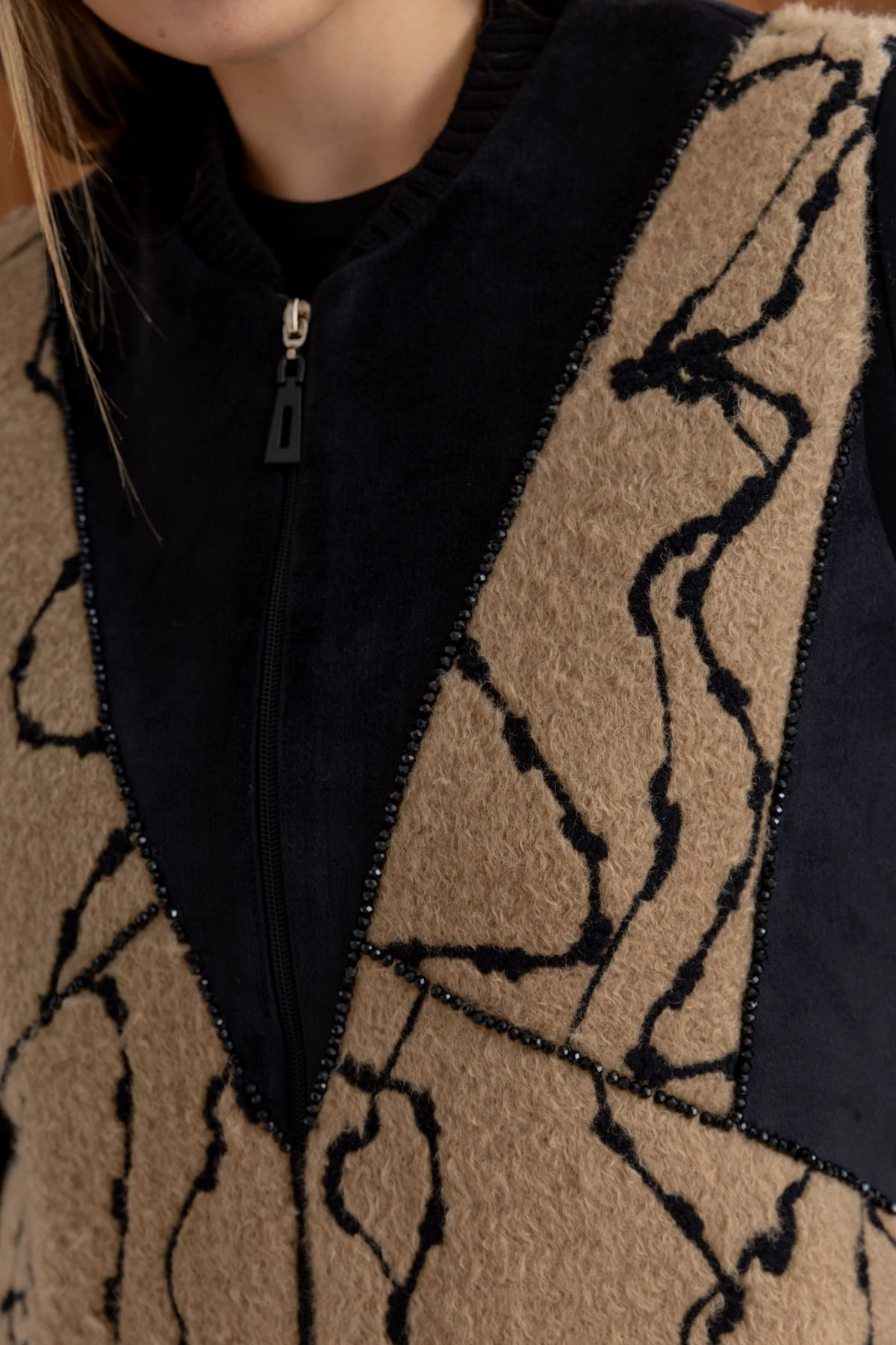 DAL BRODE YÜN YELEK & MODAL TUNİK PANTOLON TAKIM - Camel