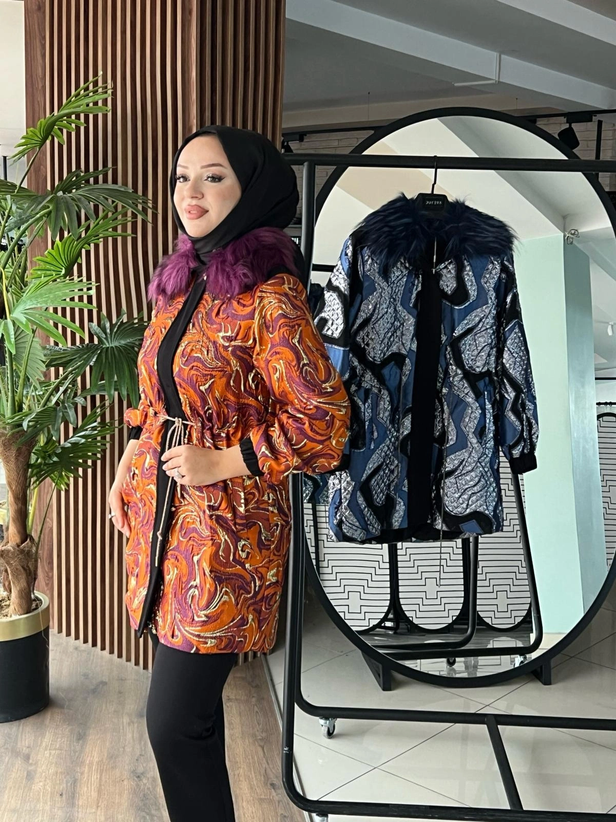 JAKAR KÜRKLÜ CEKET - Tarçın - BZCJAKAR