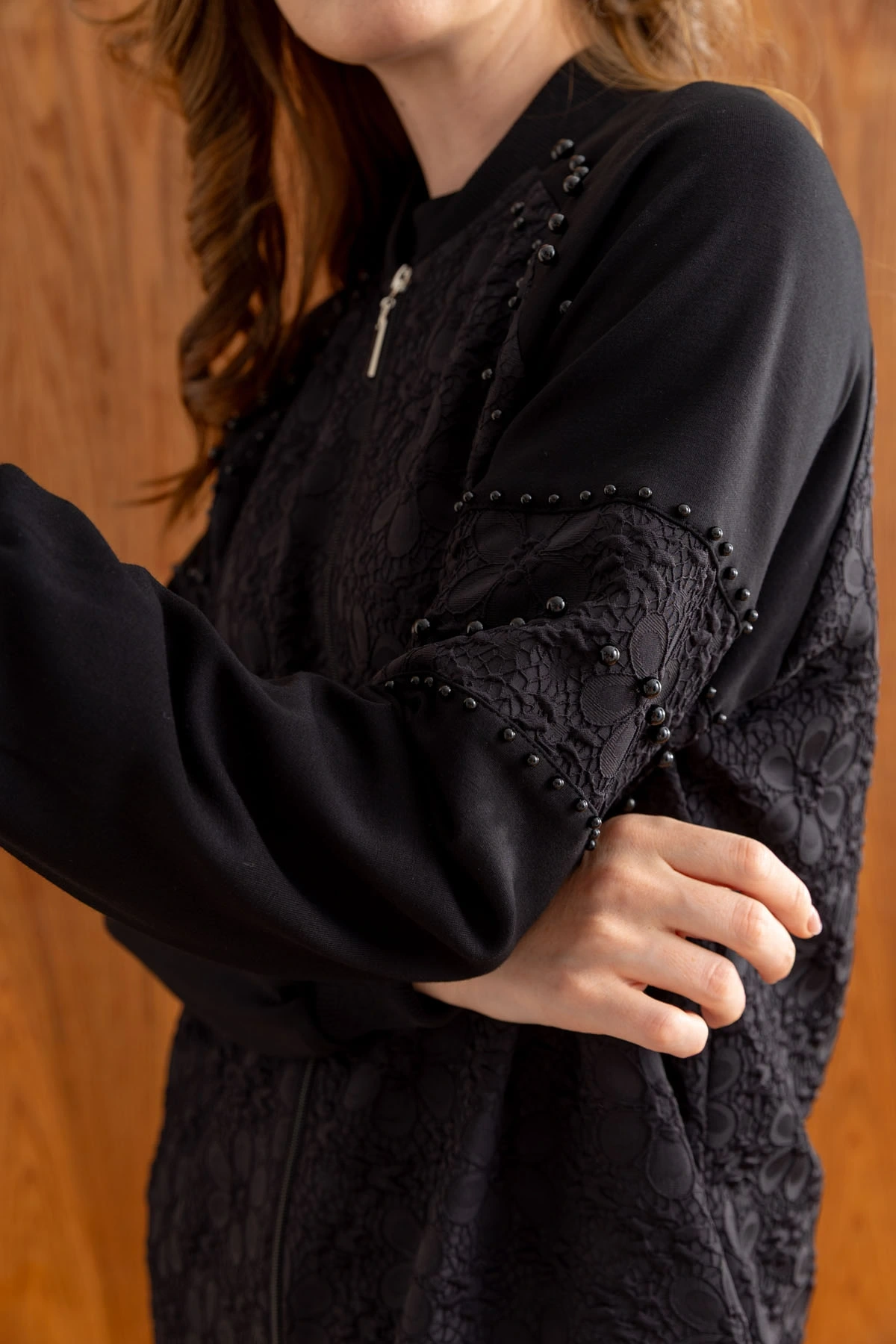 MODAL JAKAR TUNİK KAP PANTOLON TAKIM - Siyah