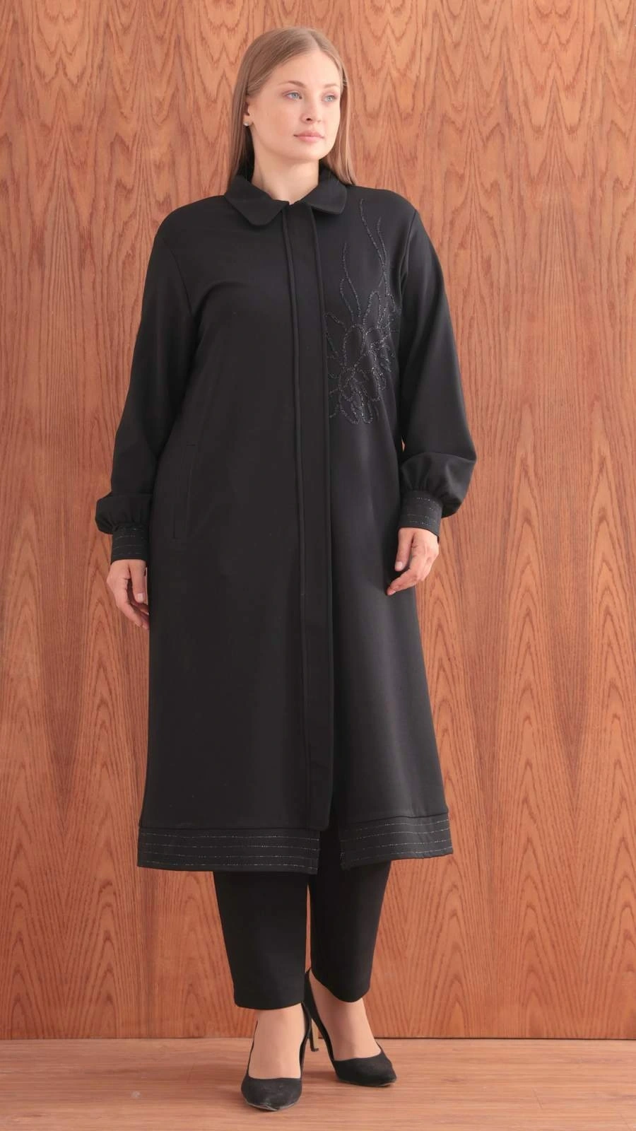 MODAL KAP ÖN & ARKA TOBA TAŞLI - Siyah