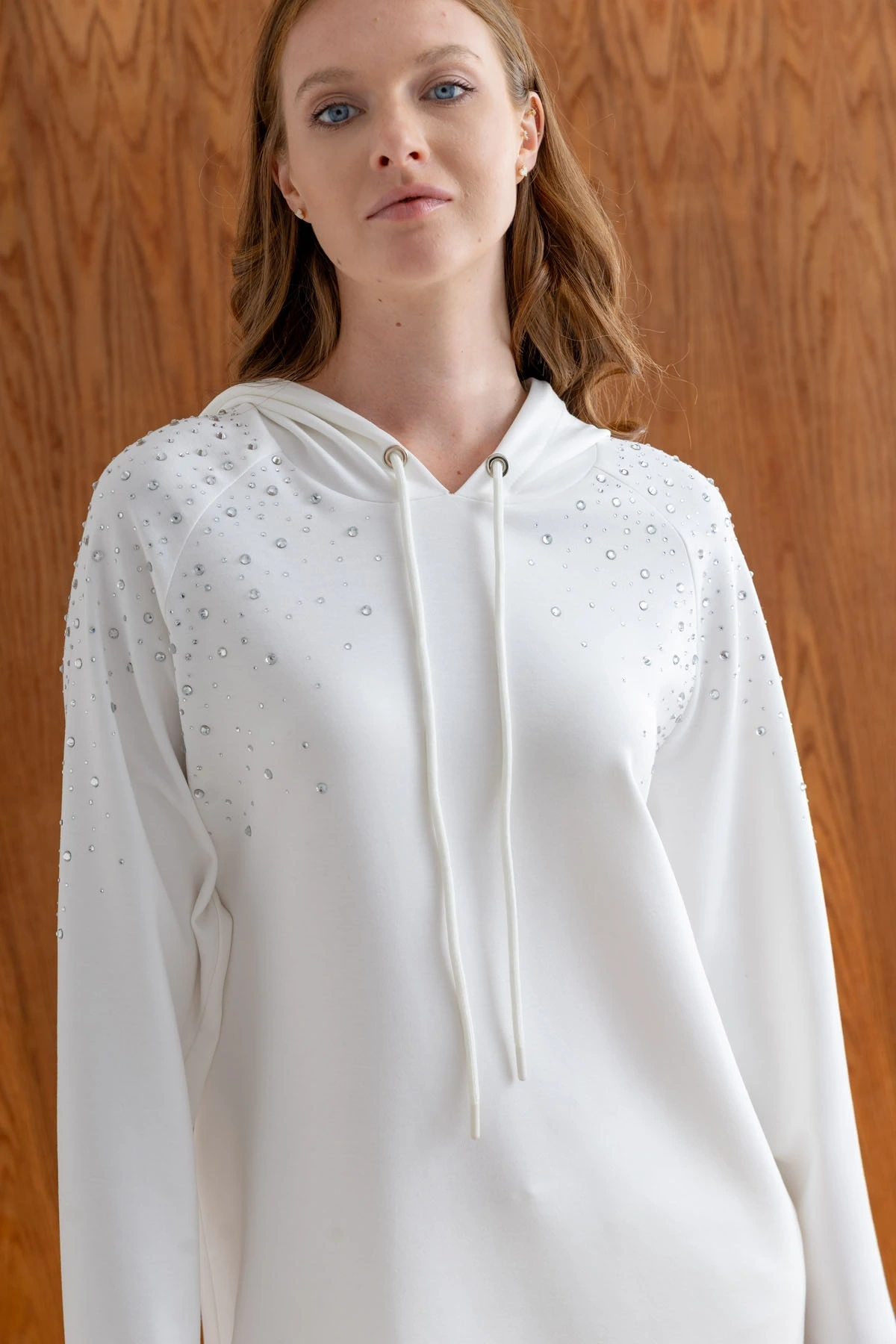 MODAL TUNİK PANTOLON TAKIM - Ekru