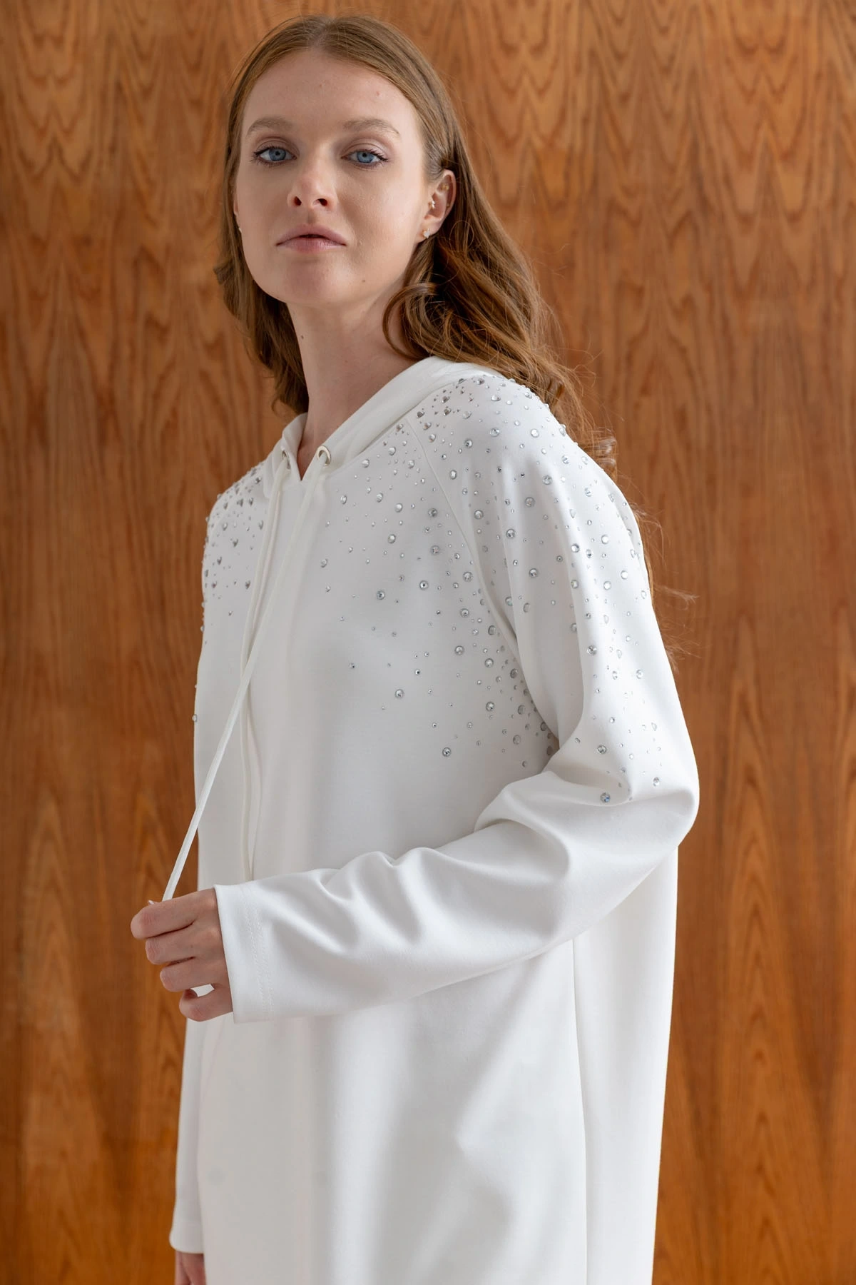 MODAL TUNİK PANTOLON TAKIM - Ekru