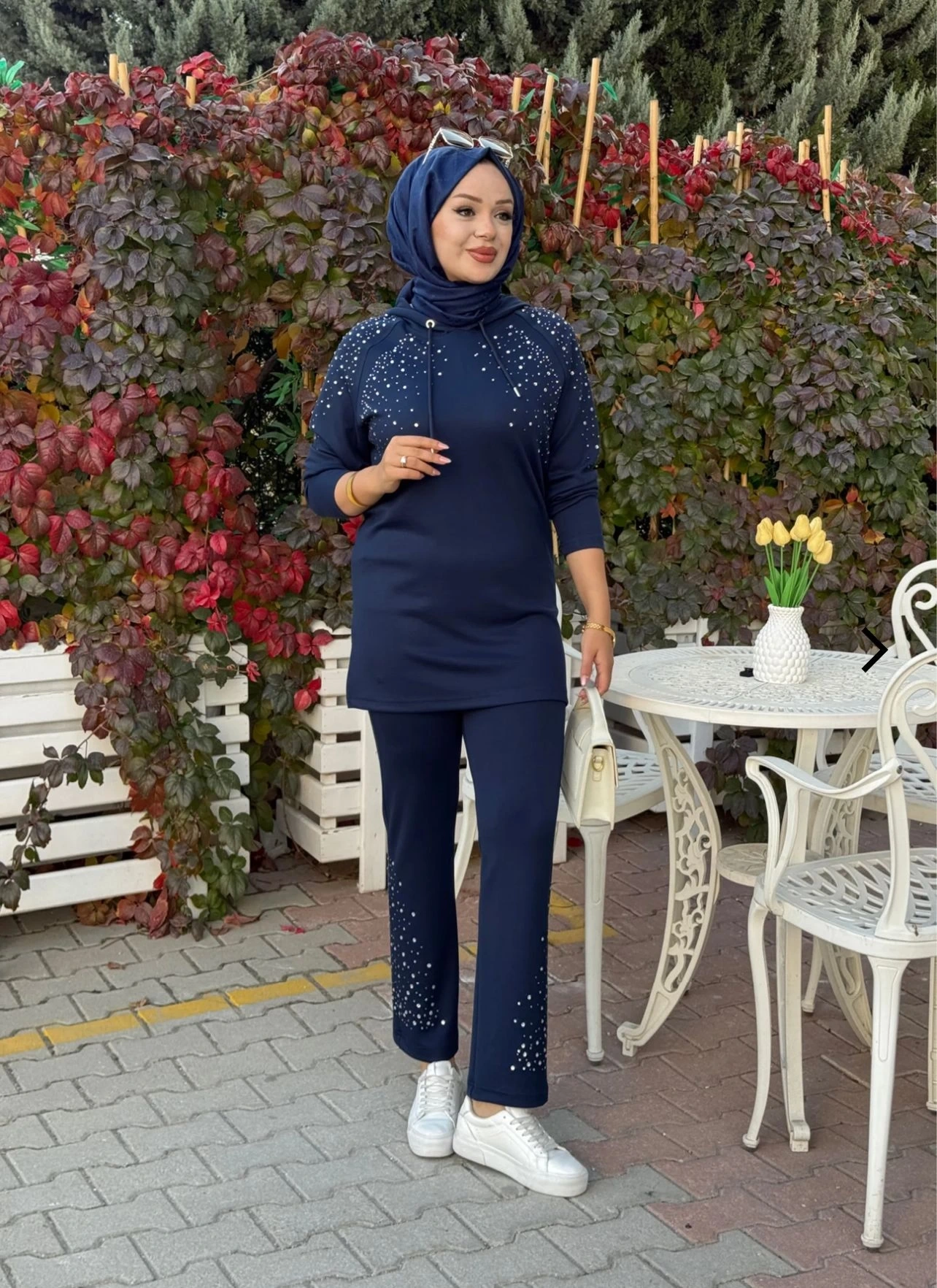 MODAL TUNİK PANTOLON TAKIM - Lacivert