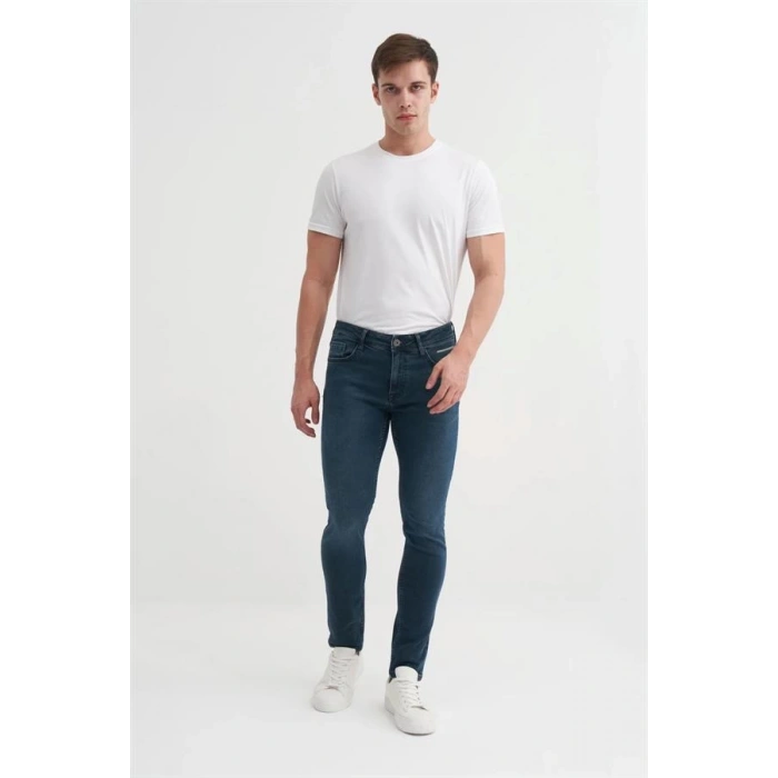 0772 Harden Slim Fit Dar Paça Erkek Kot Pantolon Lacivert