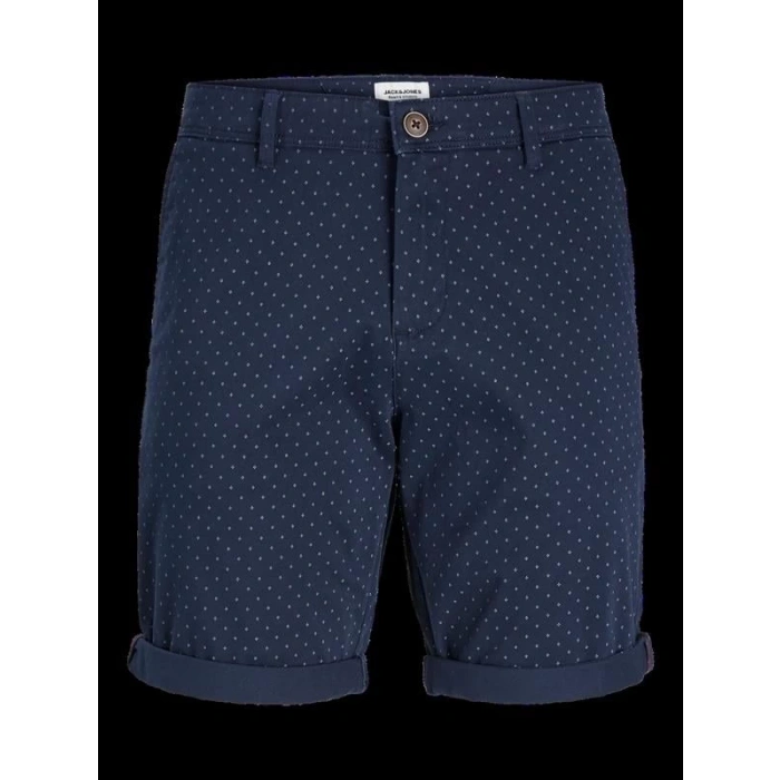 12261618 Puantiye Desenli Büyük Beden Kumaş Short