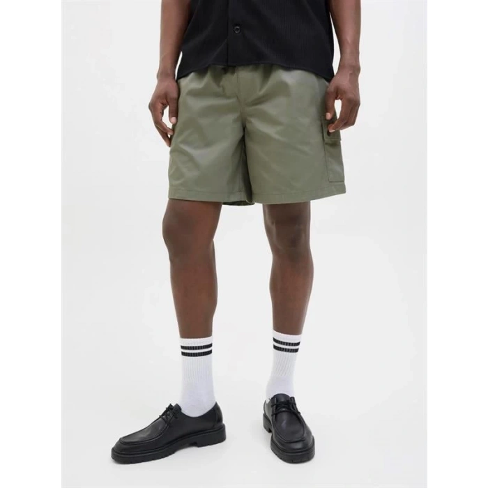 12268023 Beli Lastikli Kargo Cepli Erkek Short Haki