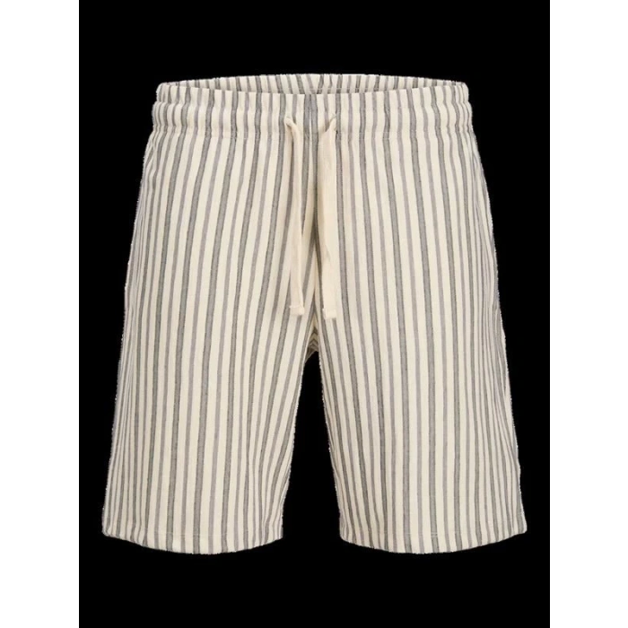 12275412 Beli Lastikli Keten Erkek Short Mavi