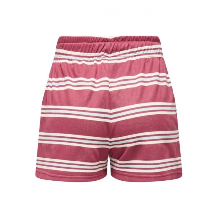 15351928 Beli İp Bağlamalı Kadın Penye Short Bordo