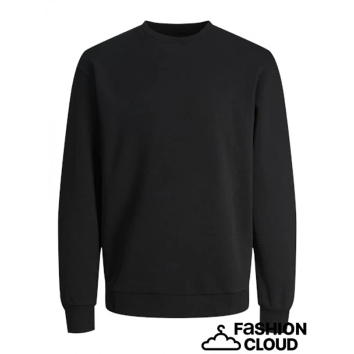 2 İplik Baskısız Bisiklet Yaka Erkek Sweatshirt