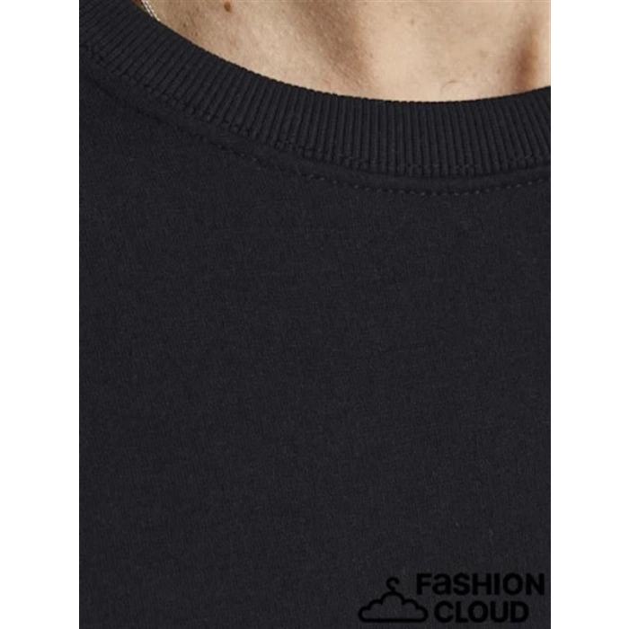 2 İplik Baskısız Bisiklet Yaka Erkek Sweatshirt