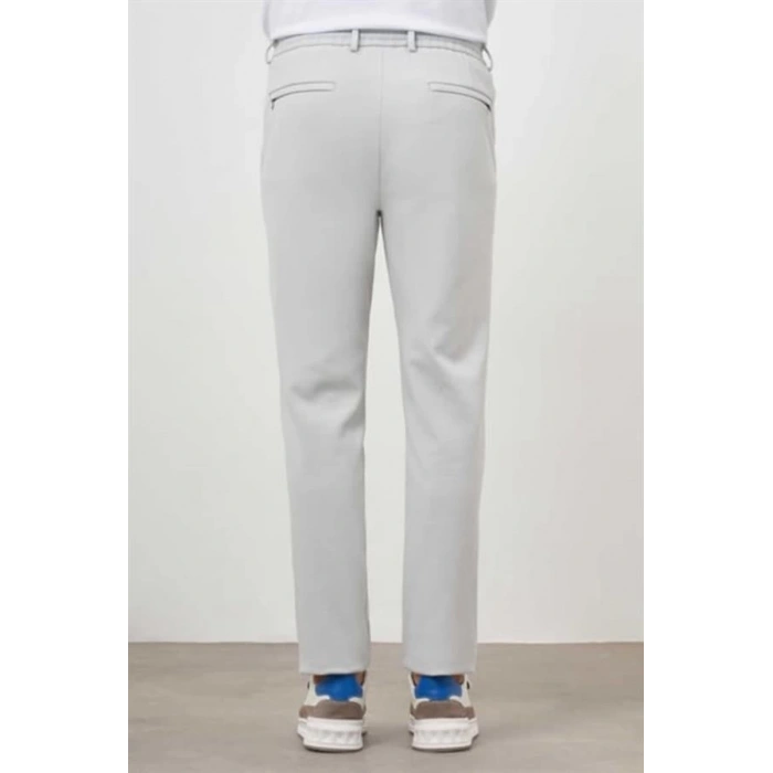 2534 Beli Lastikli Jogger Old Money Style Erkek Pantolon Gri