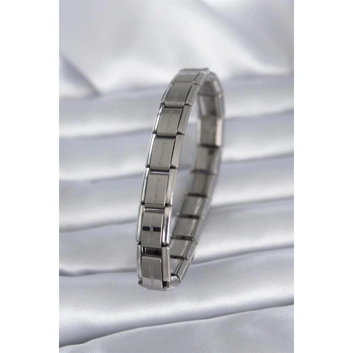 316L Çelik Gümüş Renk Yazılı Nomination Model Kadın Bileklik