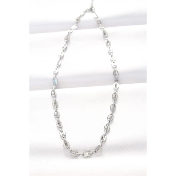 316L Çelik Silver Renk Gemici Zincir Kolye