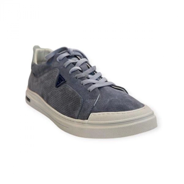 77855 Memory Foam Esnek Taban Hakiki Nubuk Deri Erkek Sneaker Gri