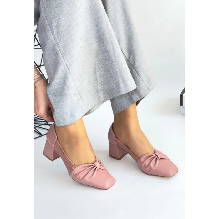 Agnet Pudra Cilt Topuklu Ayakkabı