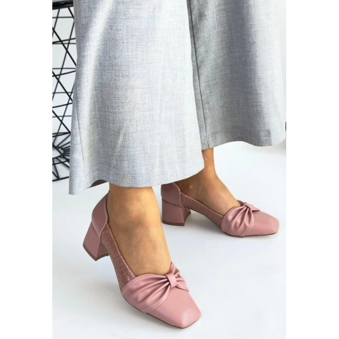 Agnet Pudra Cilt Topuklu Ayakkabı