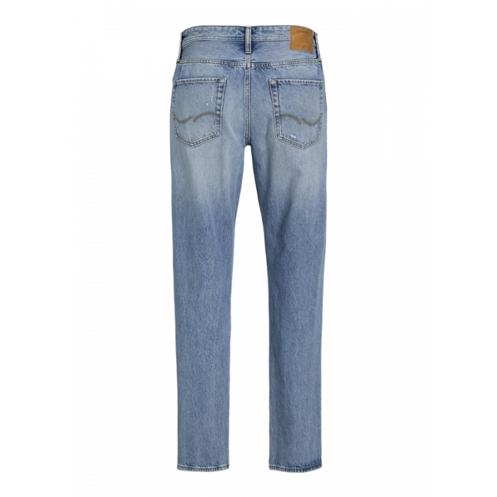 Boru Paça Yırtmaçlı %100 Pamuk Erkek Denim