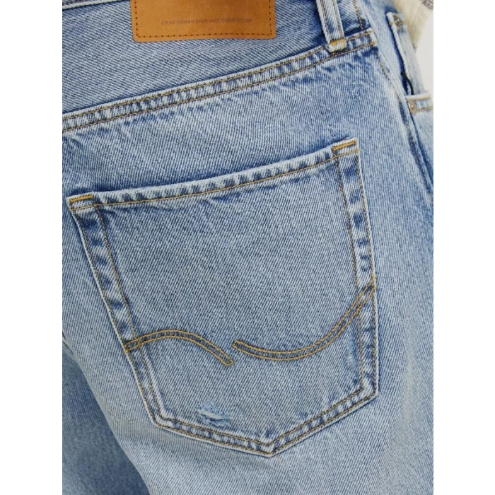 Boru Paça Yırtmaçlı %100 Pamuk Erkek Denim