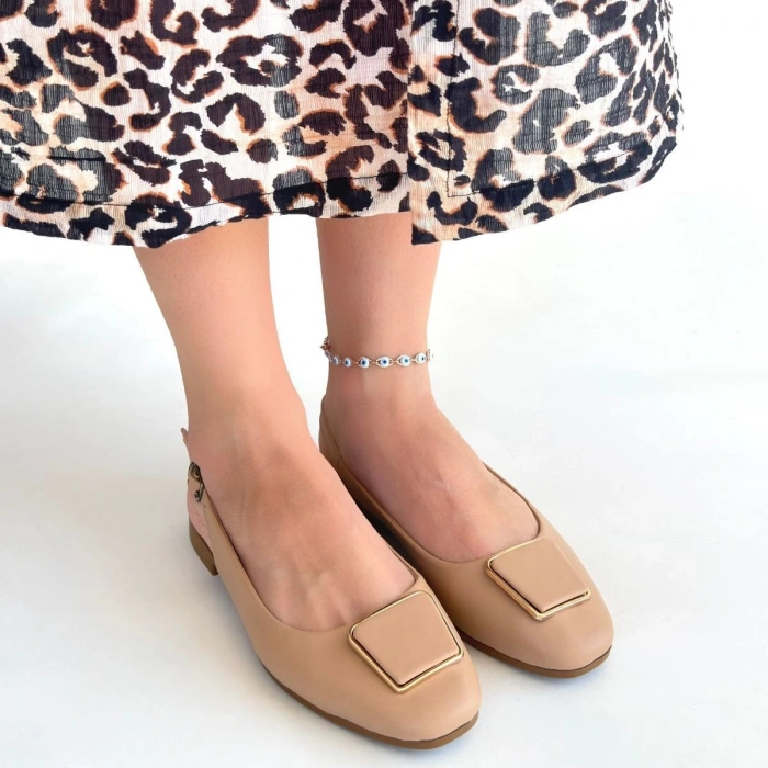 Canka Nude Cilt Babet Ayakkabı