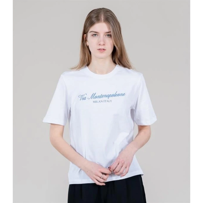 Comfort Fit Relax T-shirt  BEYAZ