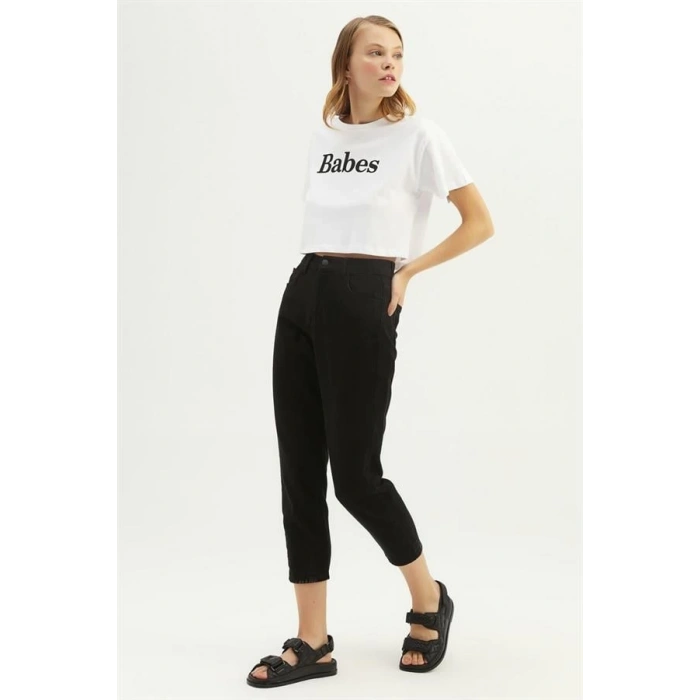 Gabardin Pantolon Beyaz