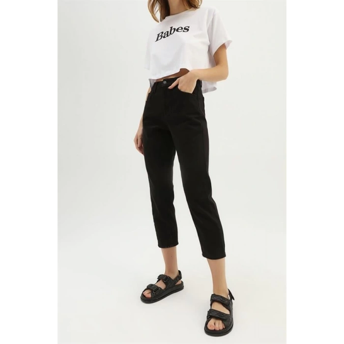 Gabardin Pantolon Beyaz