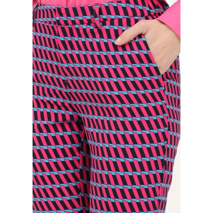 Geometrik Desenli Şık Kadın Pantolonu