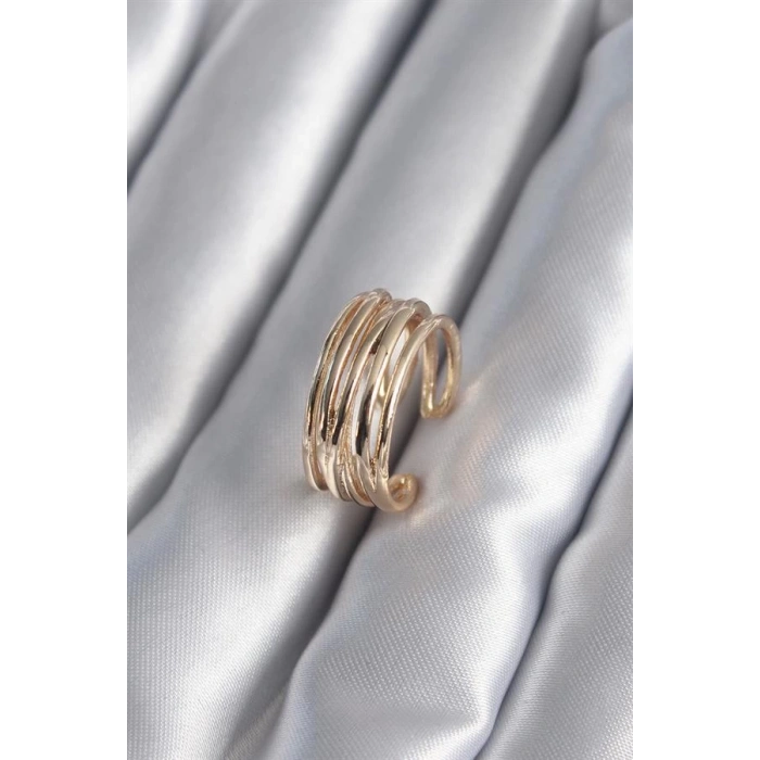 Gold Renk Ayarlanabilir Kadın Yüzük