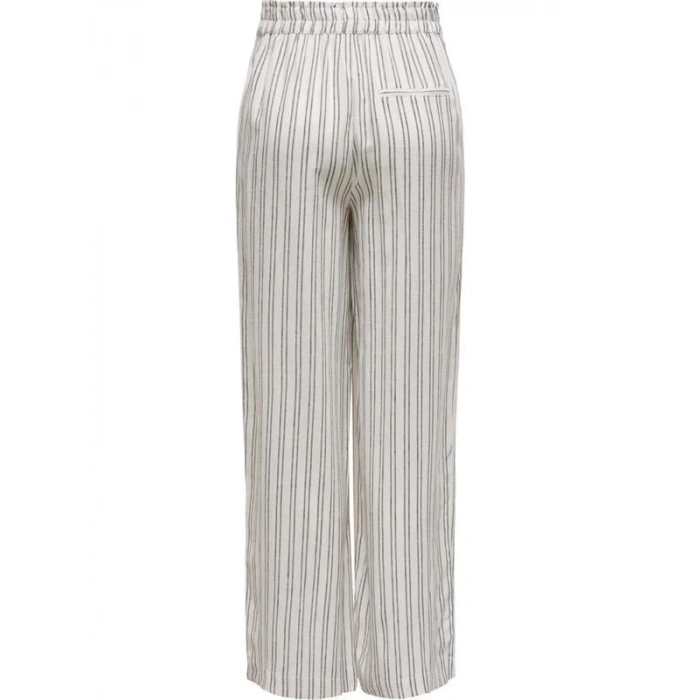 Ham Keten Yüksek Bel Pantolon