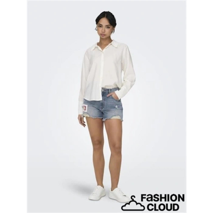 İşlemeli Denim Kadın Şort