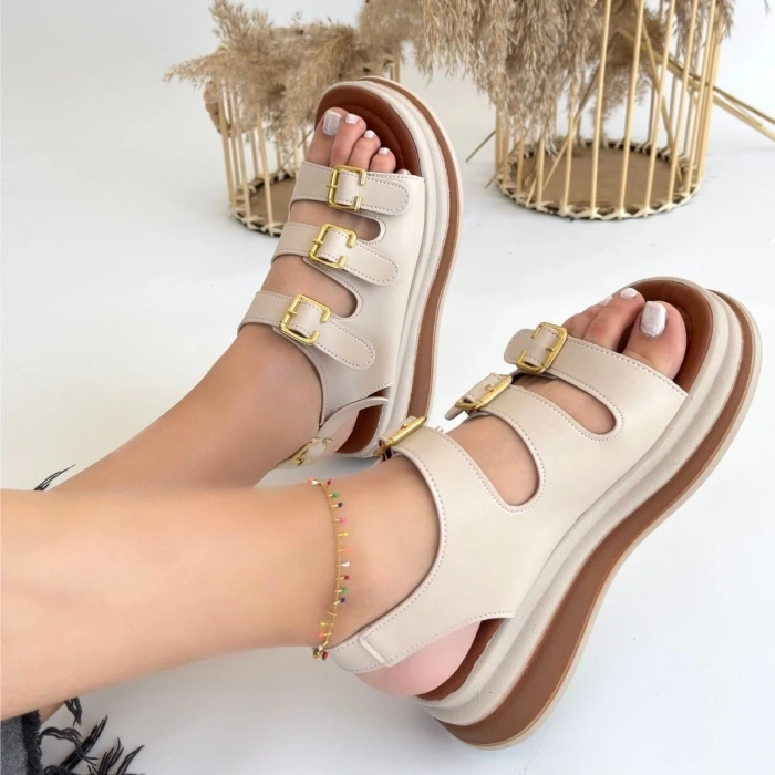 Jatay Bej Cilt Sandalet