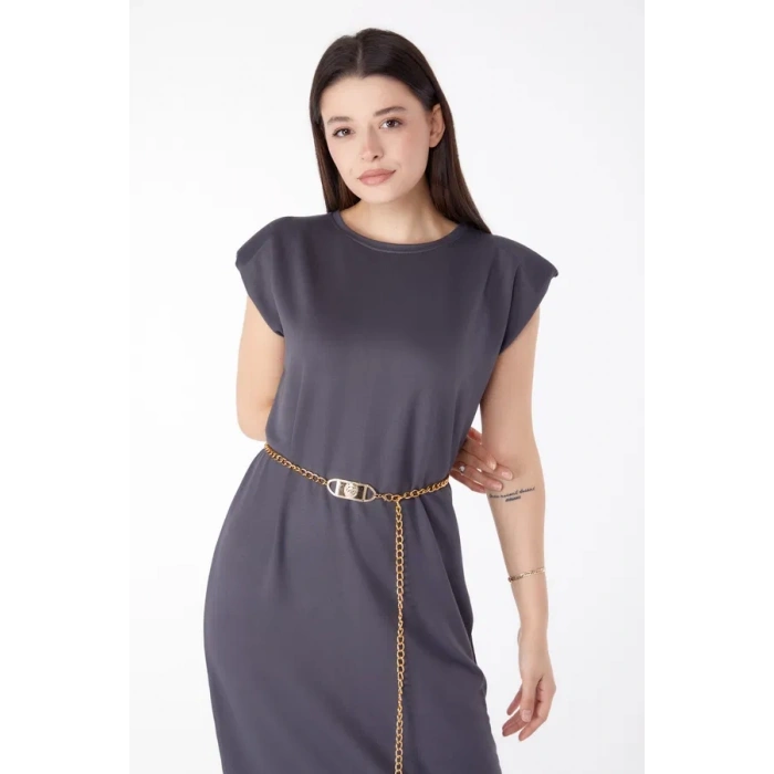 Jile elbise antrasit