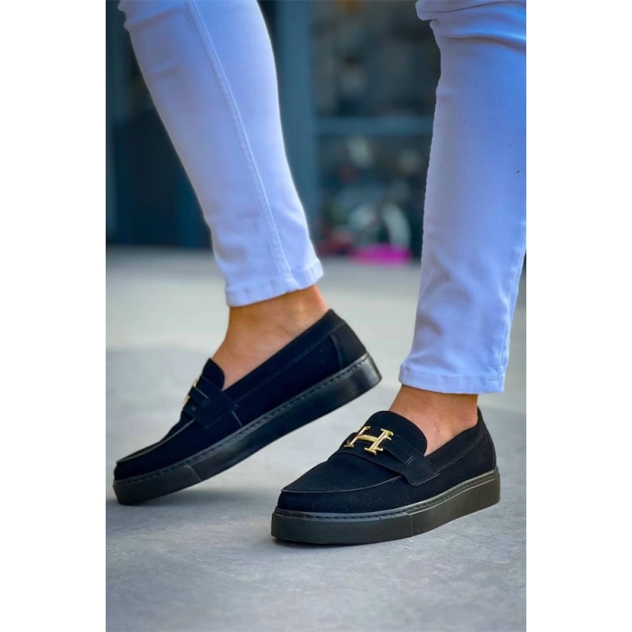 Kb-027  Kuback Bağcıksız Kömür Süet H Günlük Erkek Ayakkabı