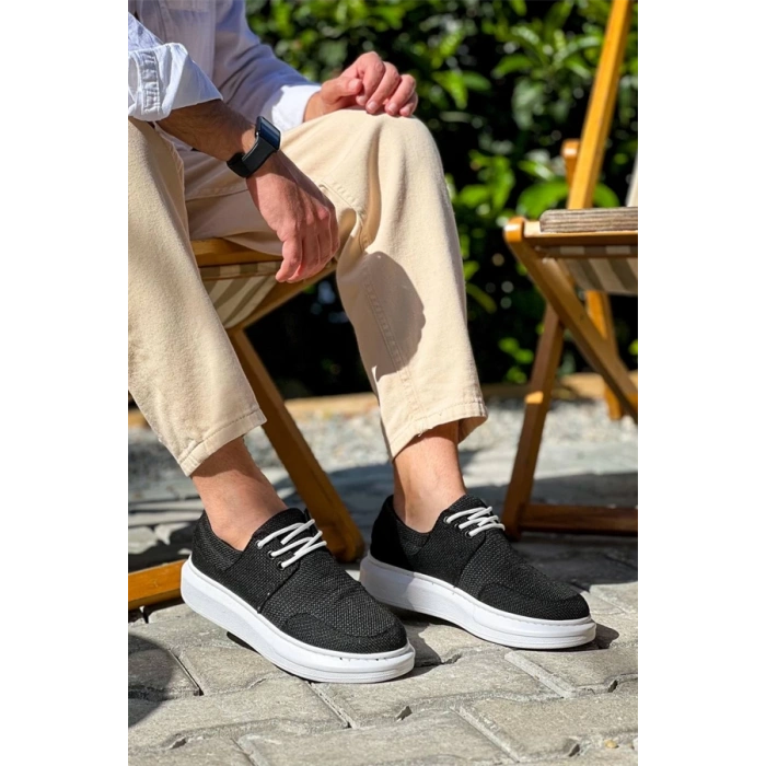 Kb-042  Kuback Bağcıklı Siyah Günlük Erkek Ayakkabı