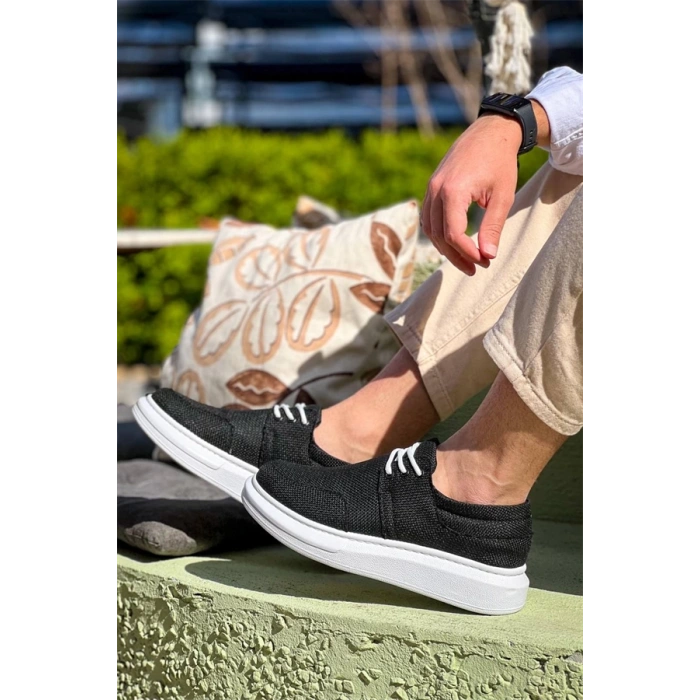 Kb-042  Kuback Bağcıklı Siyah Günlük Erkek Ayakkabı