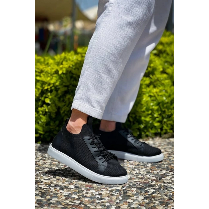 Kb-112   Kuback Siyah Triko Bağcıklı  Günlük Erkek  Ayakkabı