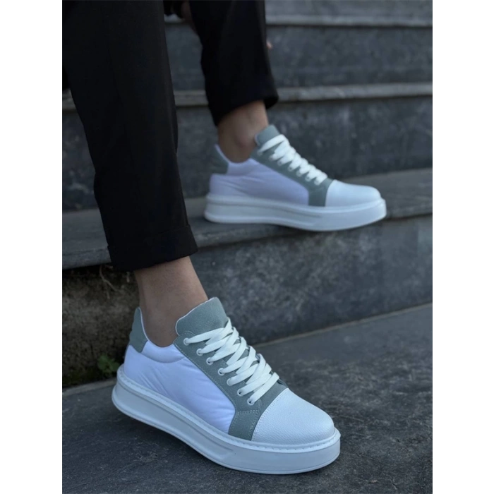 Kb-X46 Kuback Beyaz Bebe Mavi Yüksek Beyaz Taban Günlük Spor Ayakkabı