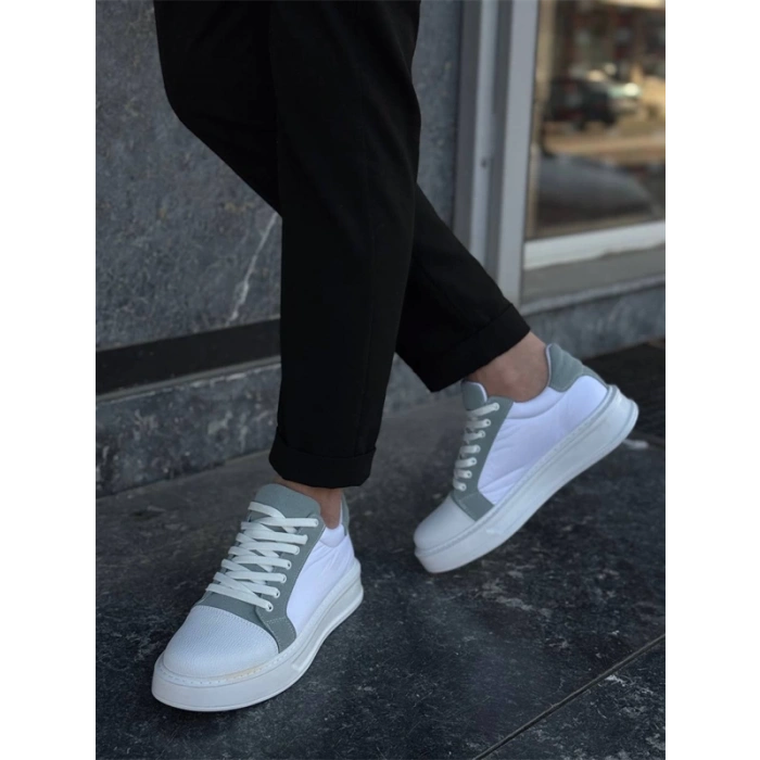 Kb-X46 Kuback Beyaz Bebe Mavi Yüksek Beyaz Taban Günlük Spor Ayakkabı