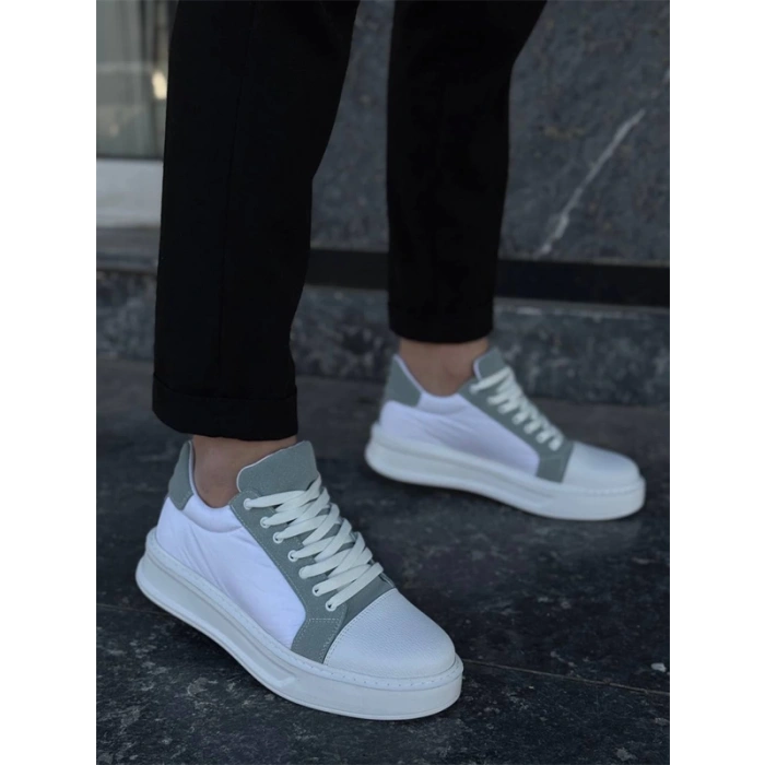 Kb-X46 Kuback Beyaz Bebe Mavi Yüksek Beyaz Taban Günlük Spor Ayakkabı