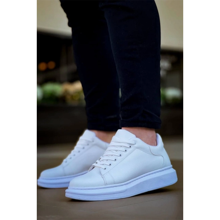 Kb-X500  Kuback Bağcıklı Beyaz  Günlük Erkek Ayakkabı