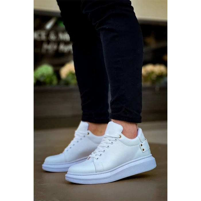 Kb047  Kuback Beyaz Cilt Günlük Erkek  Ayakkabı