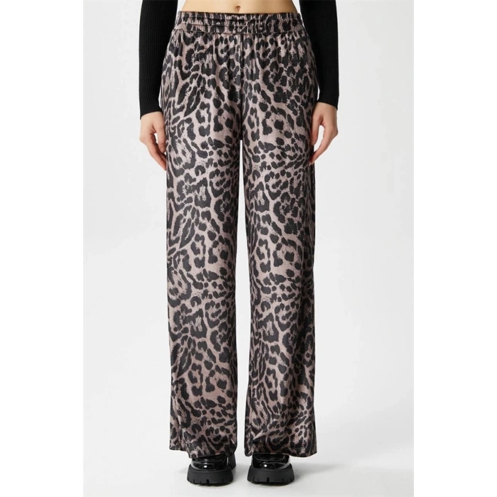 Leopar desen pantolon