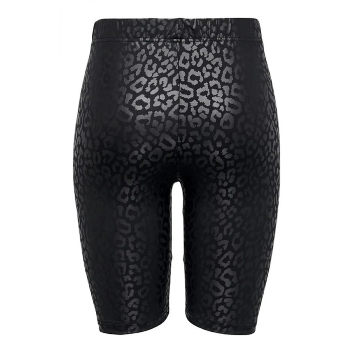 Leopar Desen Yarım Tayt