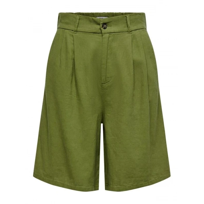 Loose Fit Keten Kadın Şort