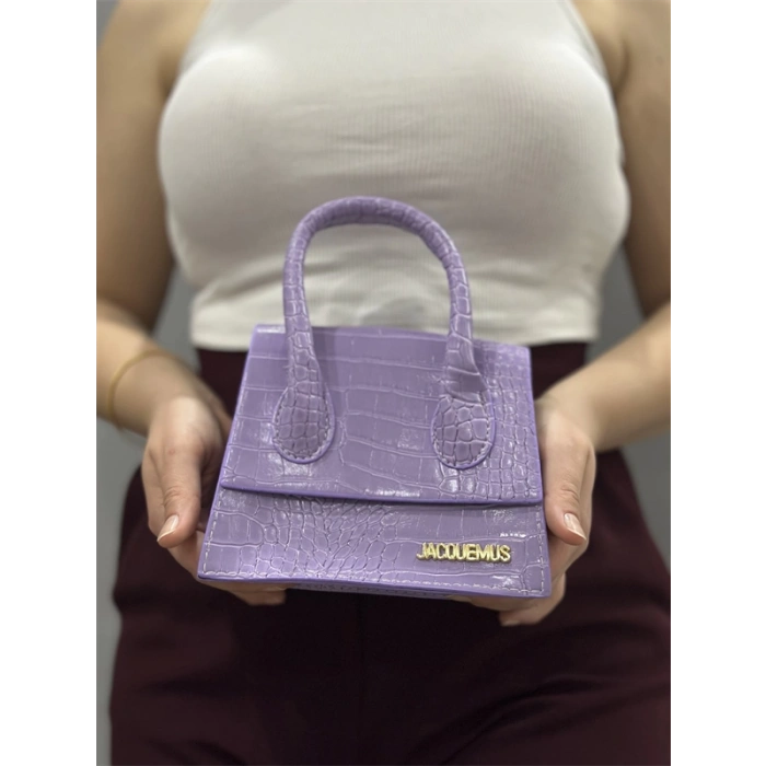 luxe lila cilt çanta