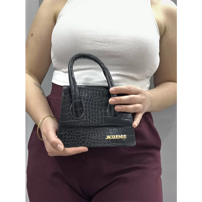 luxe siyah cilt çanta