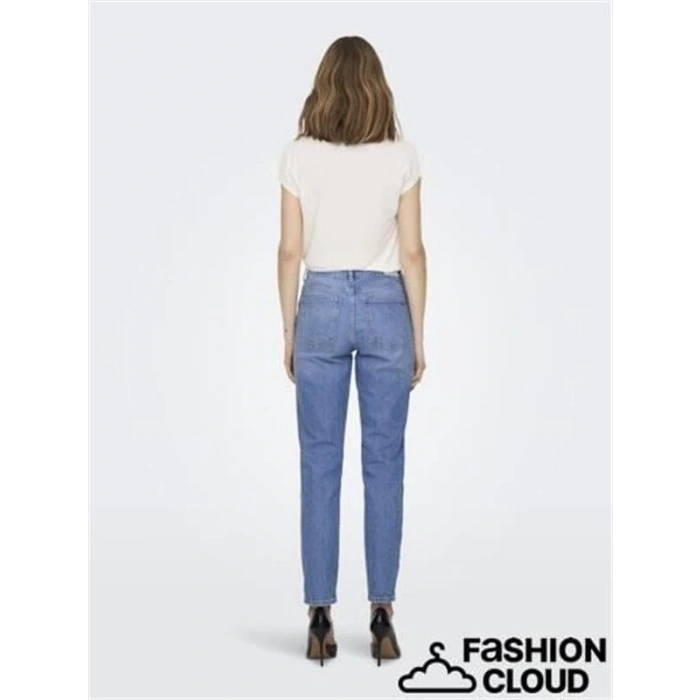 Mom Jean Yırtık  Jean Kot Pantolon