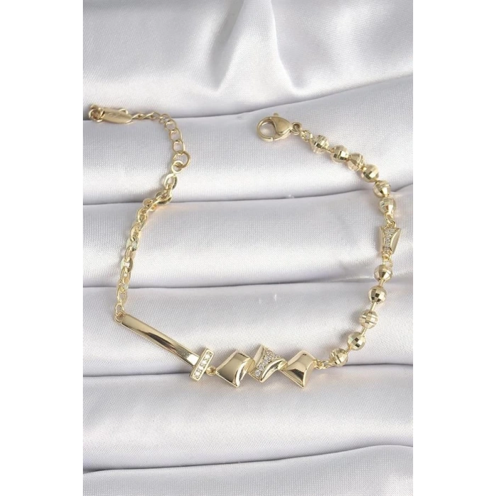 Pirinç Gold Renk Zirkon Taş Detay Xuping VIP Exclusive Seri Bileklik