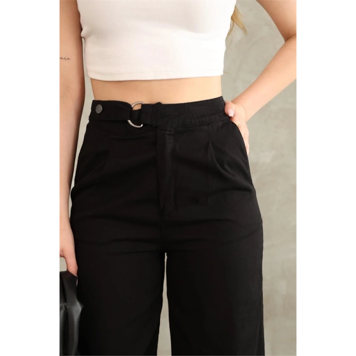 Pnt gabardin kemer detay pantolon